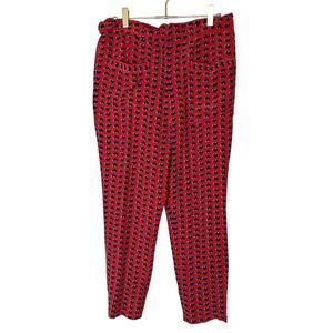 Marc by Marc Jacobs Heart Graphic Silk Paperbag Pants 6